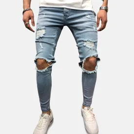Antonios Blue Ripped Jeans