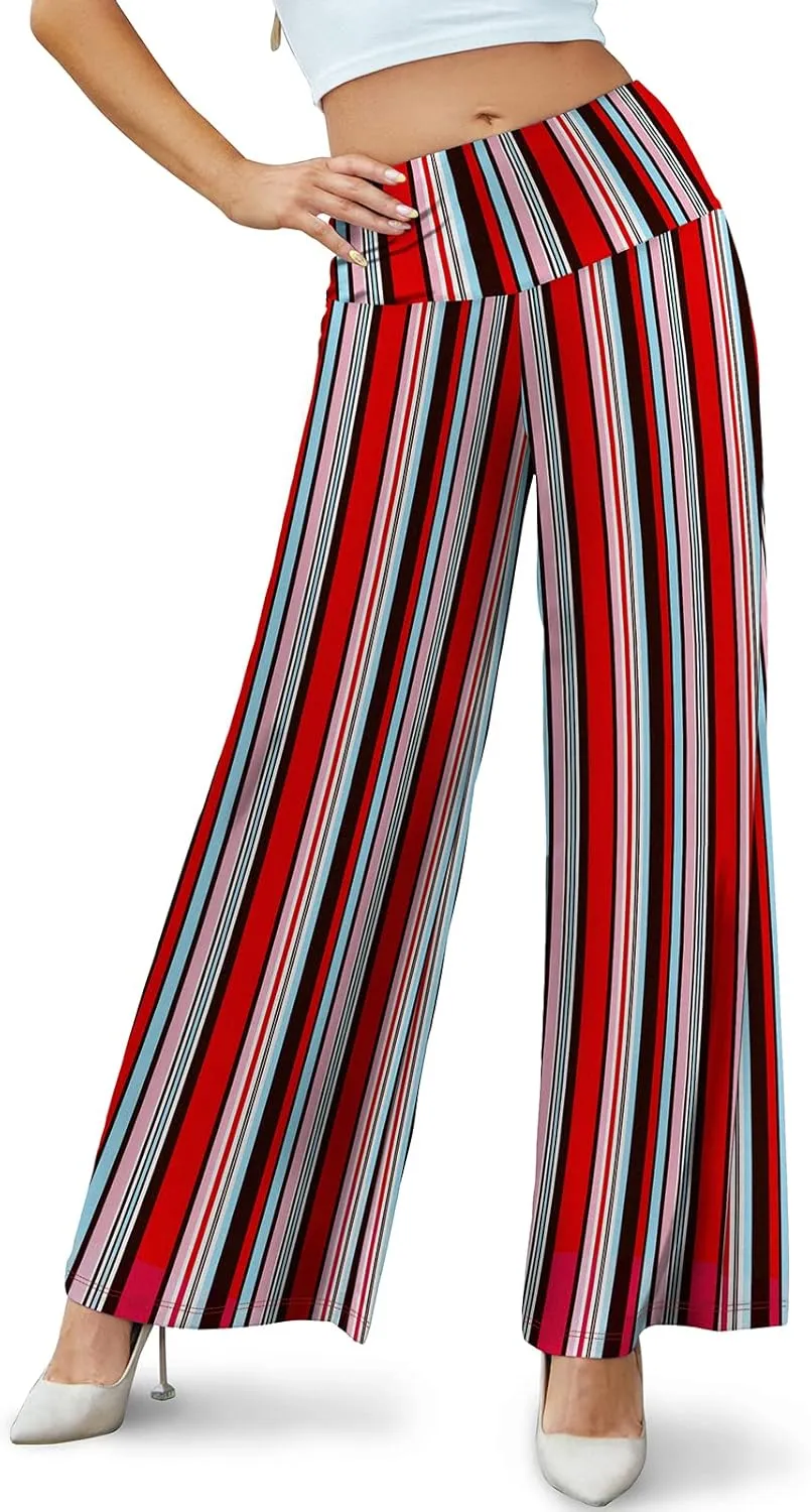 Arolina Women's Stretchy Wide Leg Palazzo Lounge Pants Casual Comfy High Waist Palazzo Pants