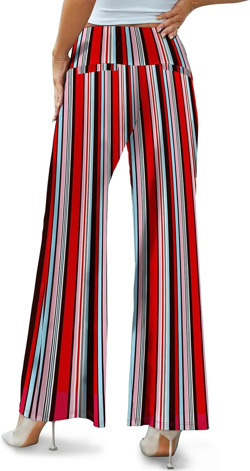 Arolina Women's Stretchy Wide Leg Palazzo Lounge Pants Casual Comfy High Waist Palazzo Pants