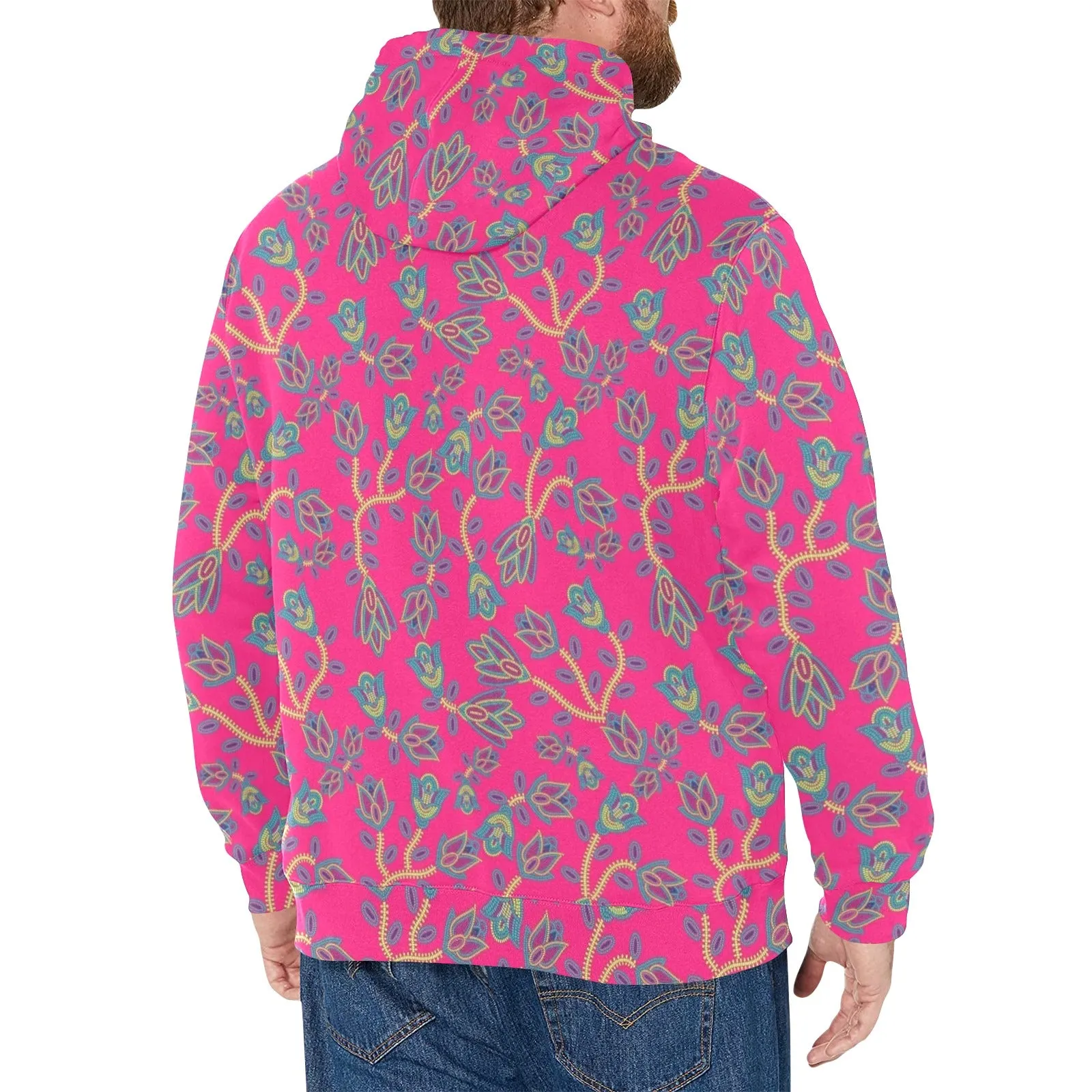 Beaded Lemonade Men's Long Sleeve Fleece Hoodie