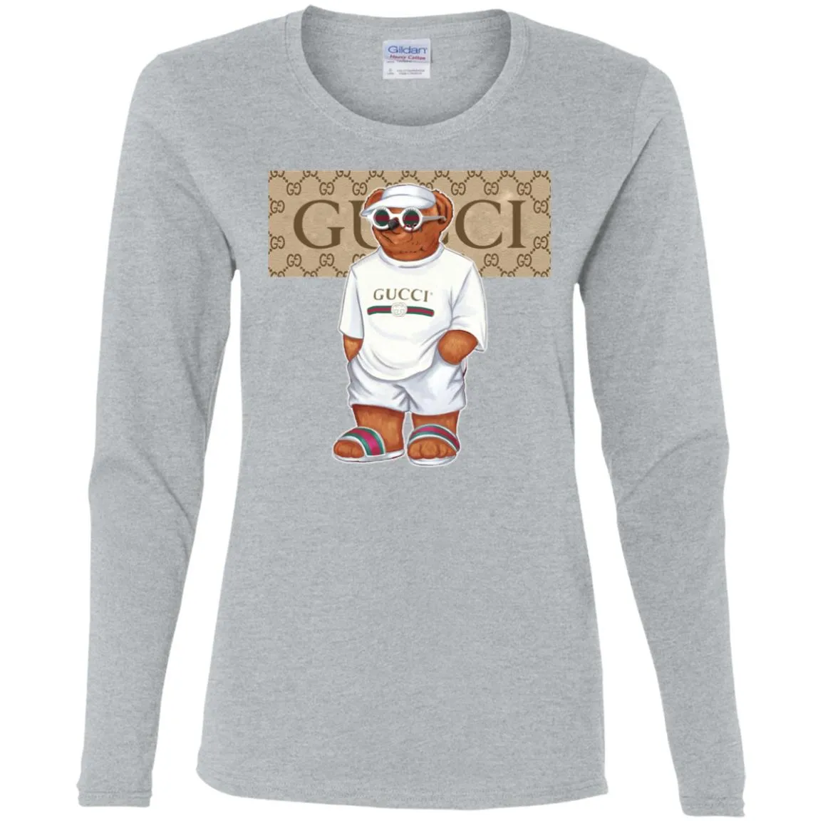 Best Life Gucci Bear T-shirt Women Long Sleeve Shirt