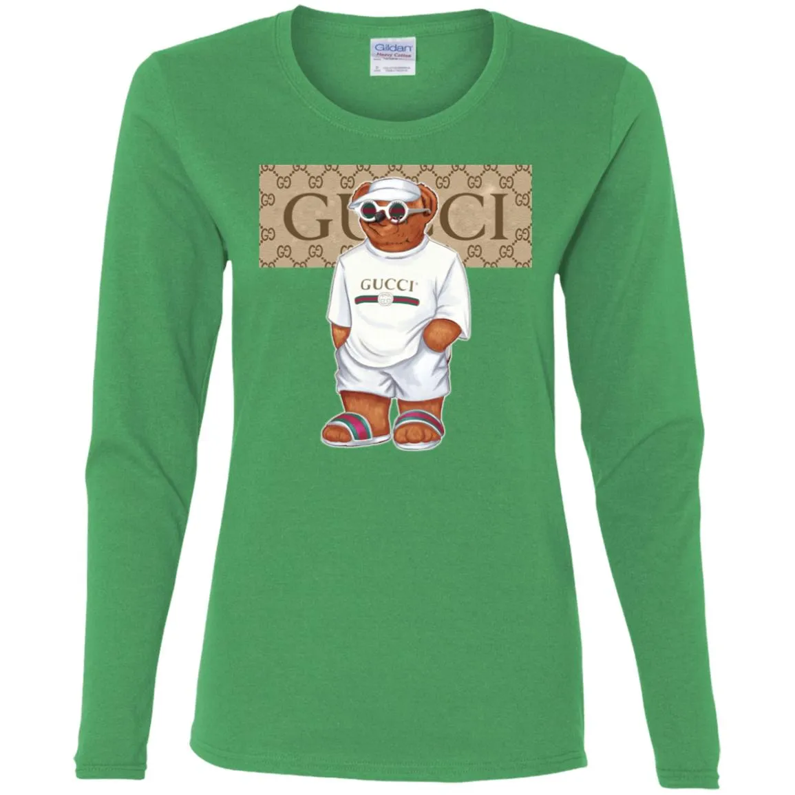 Best Life Gucci Bear T-shirt Women Long Sleeve Shirt