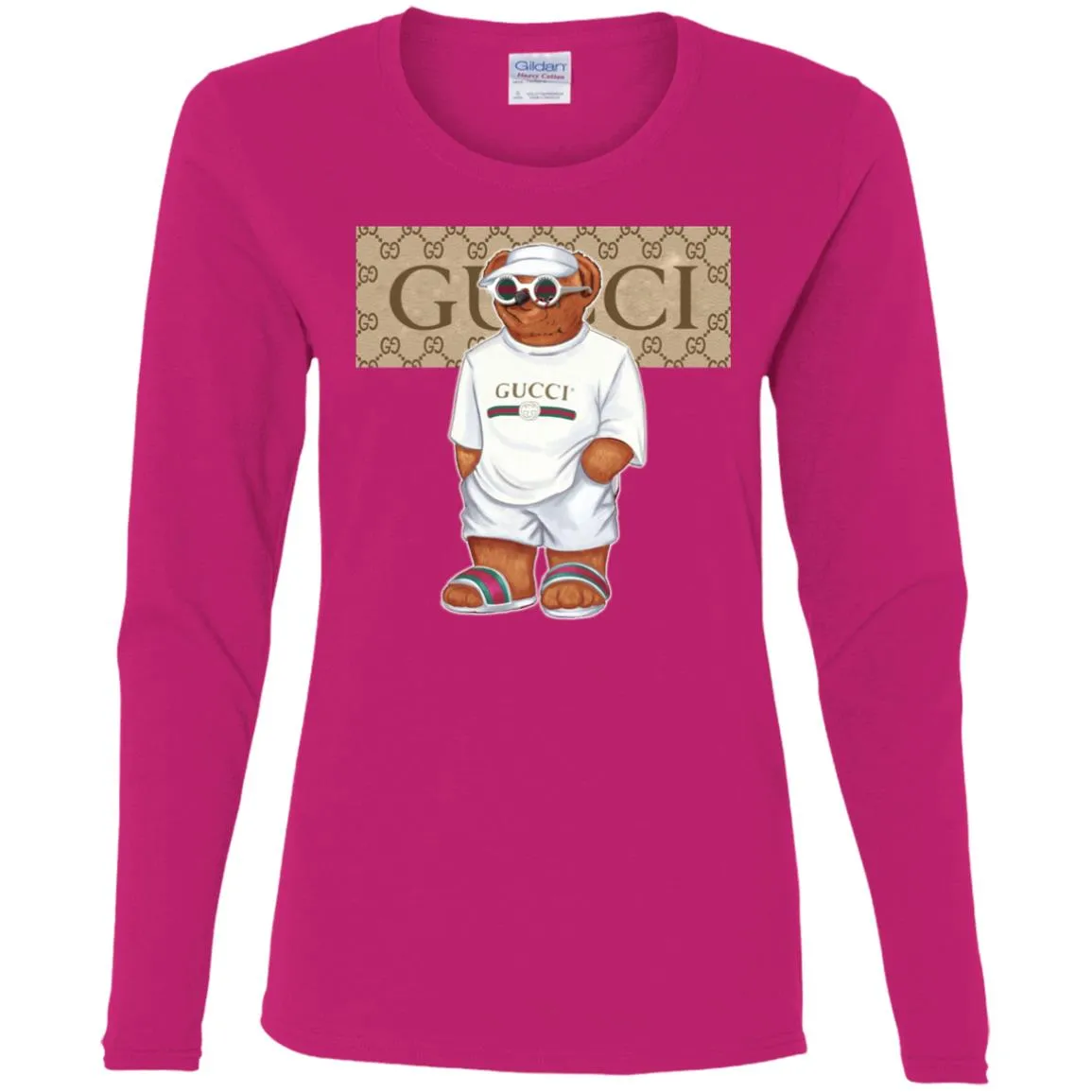 Best Life Gucci Bear T-shirt Women Long Sleeve Shirt