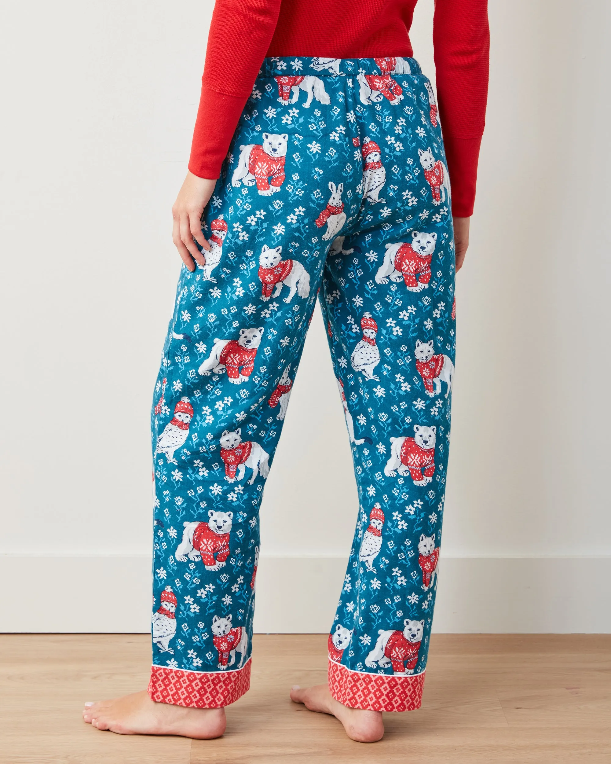 Bundled Up - Lightweight Flannel PJ Pants - Navy