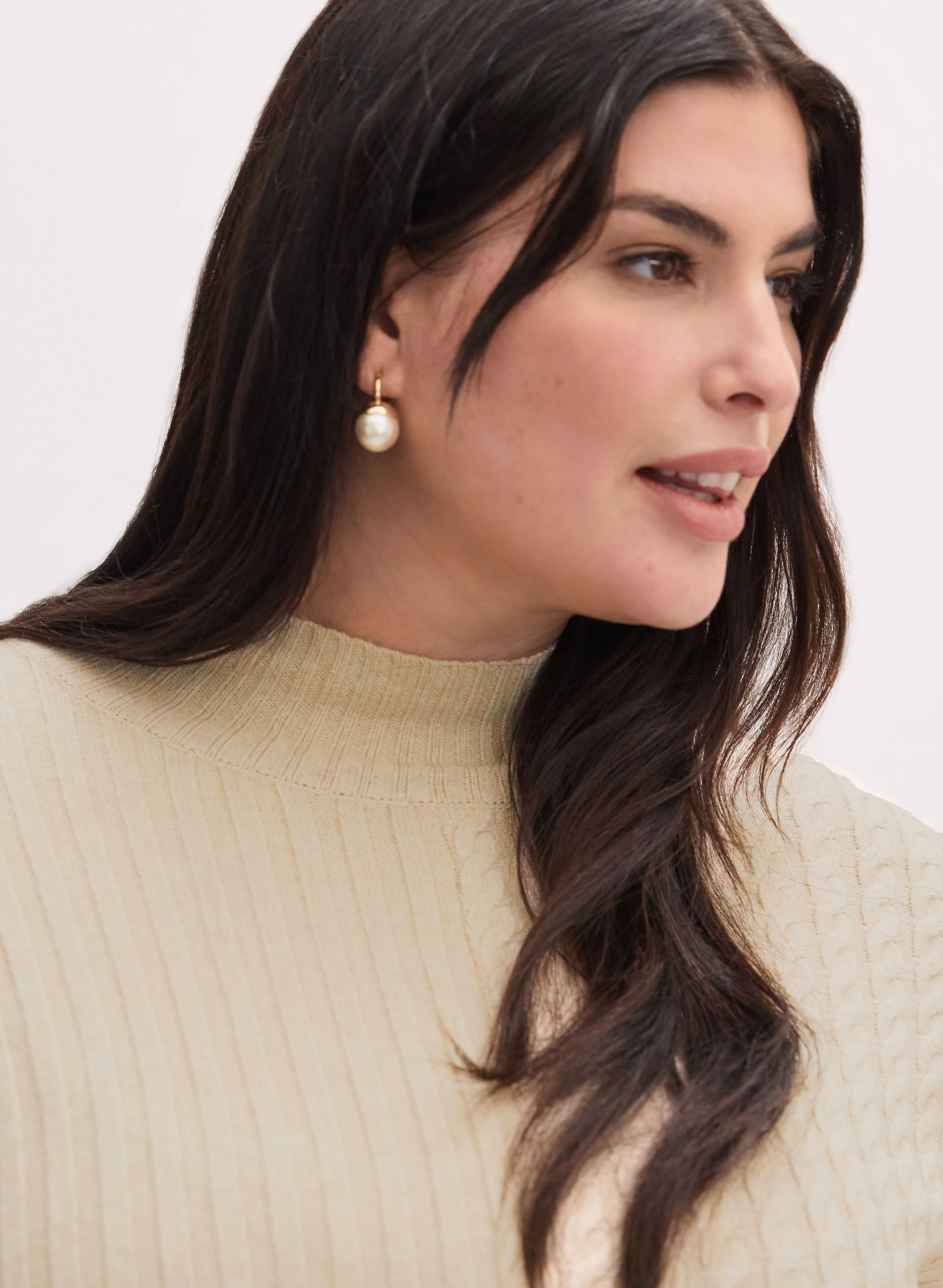 Cable & Rib Knit Sweater