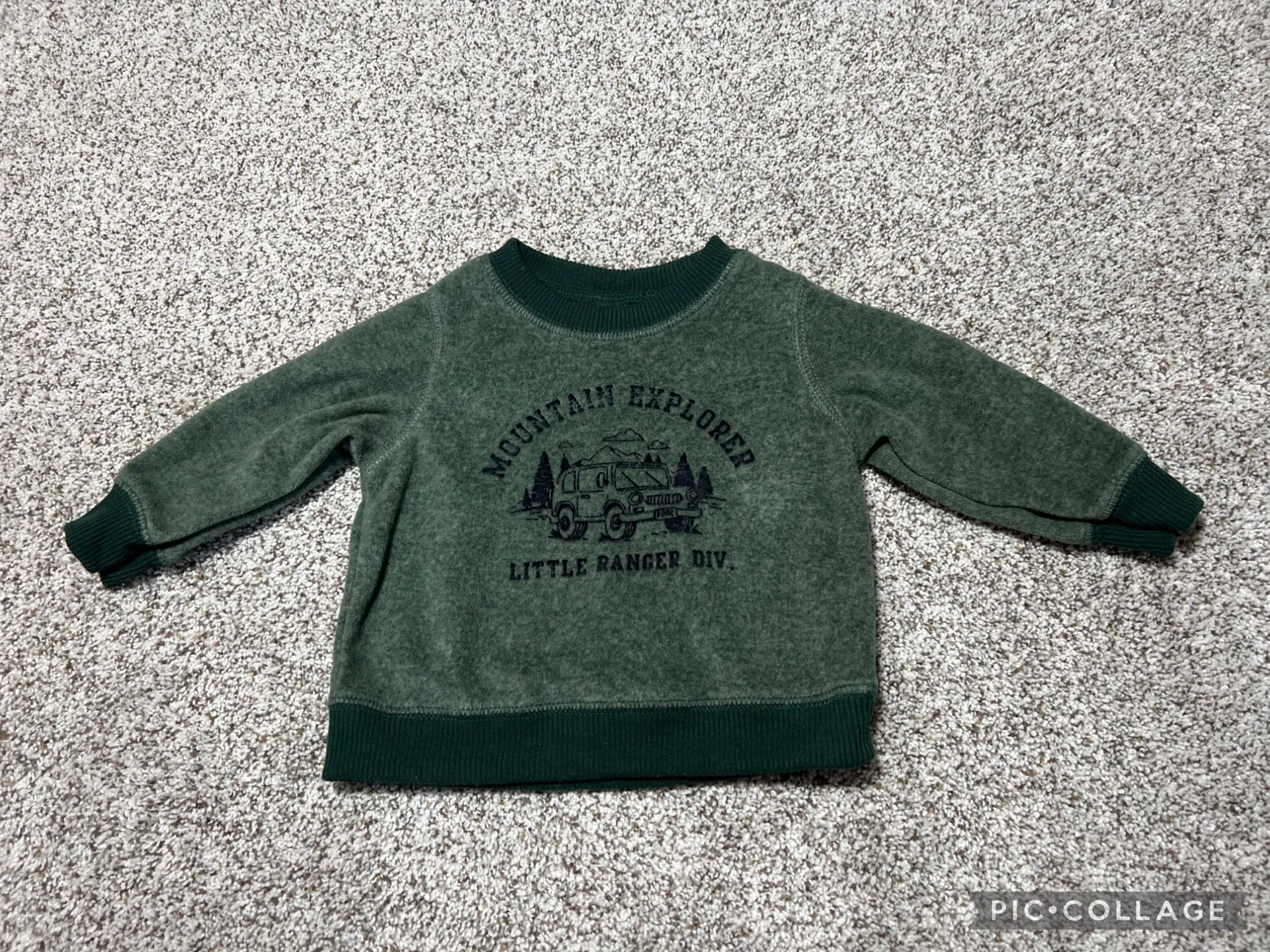 Carters green warm sweater - size Baby Clothes 03-06m or 6M