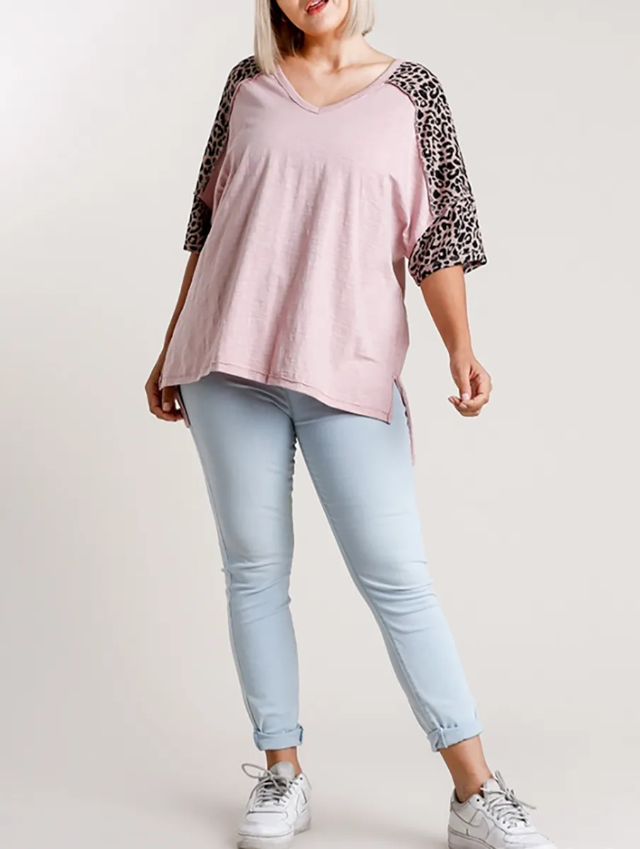 Curvy Fierce Adventures V-Neck Top
