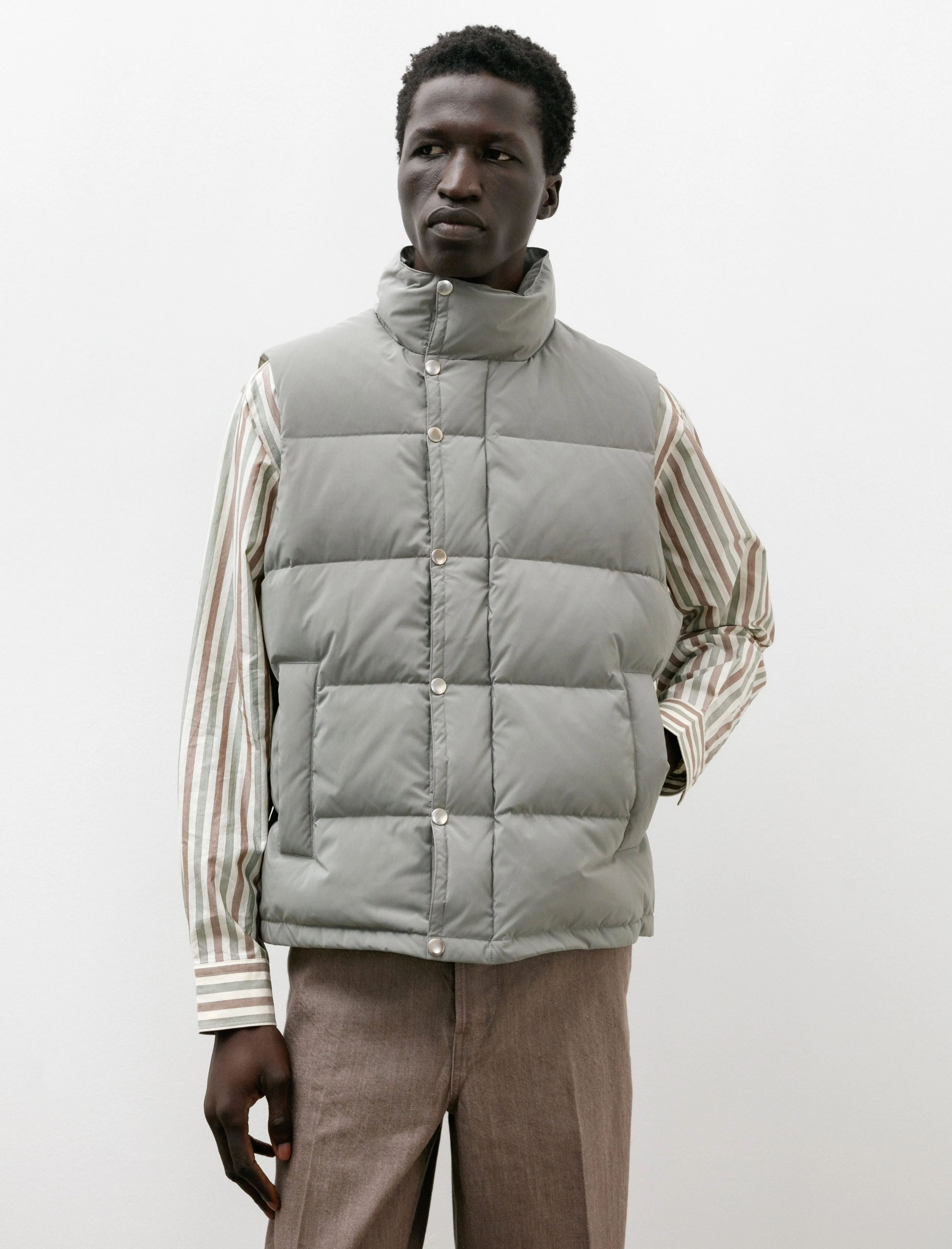 Down Vest Grey