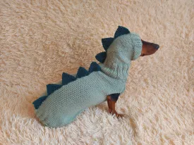 Dragon Dinosaur Winter Dog Clothes Costume Jumper and Hat
