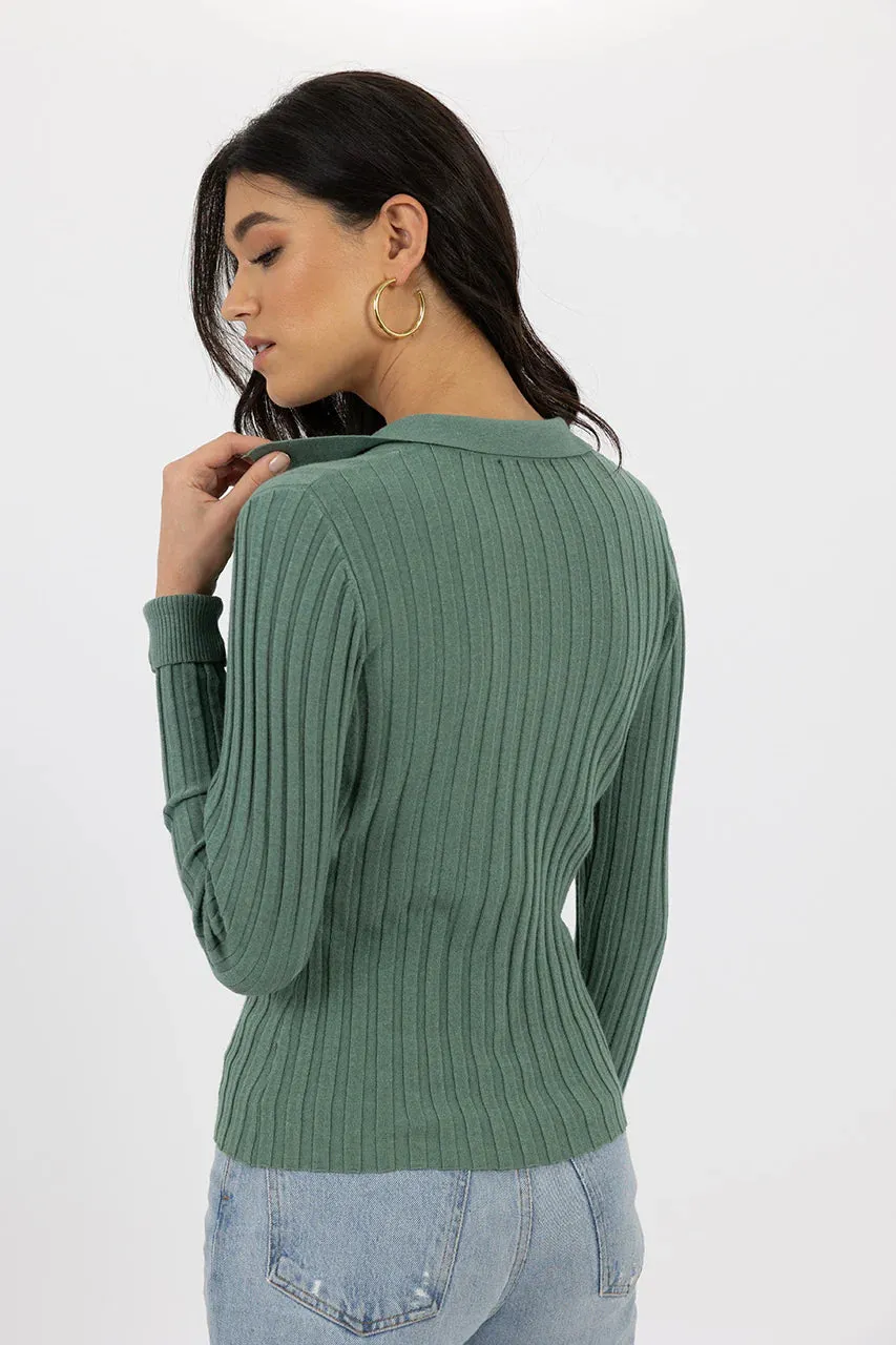 Elise Top in Green
