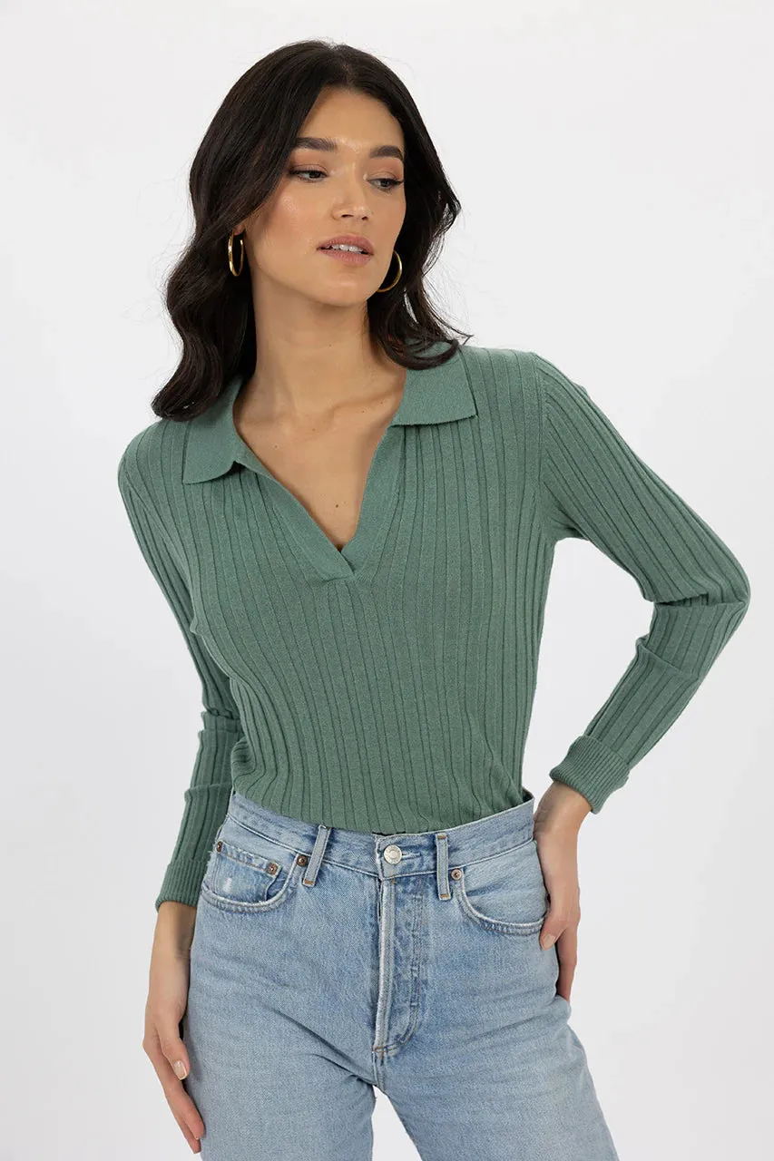 Elise Top in Green