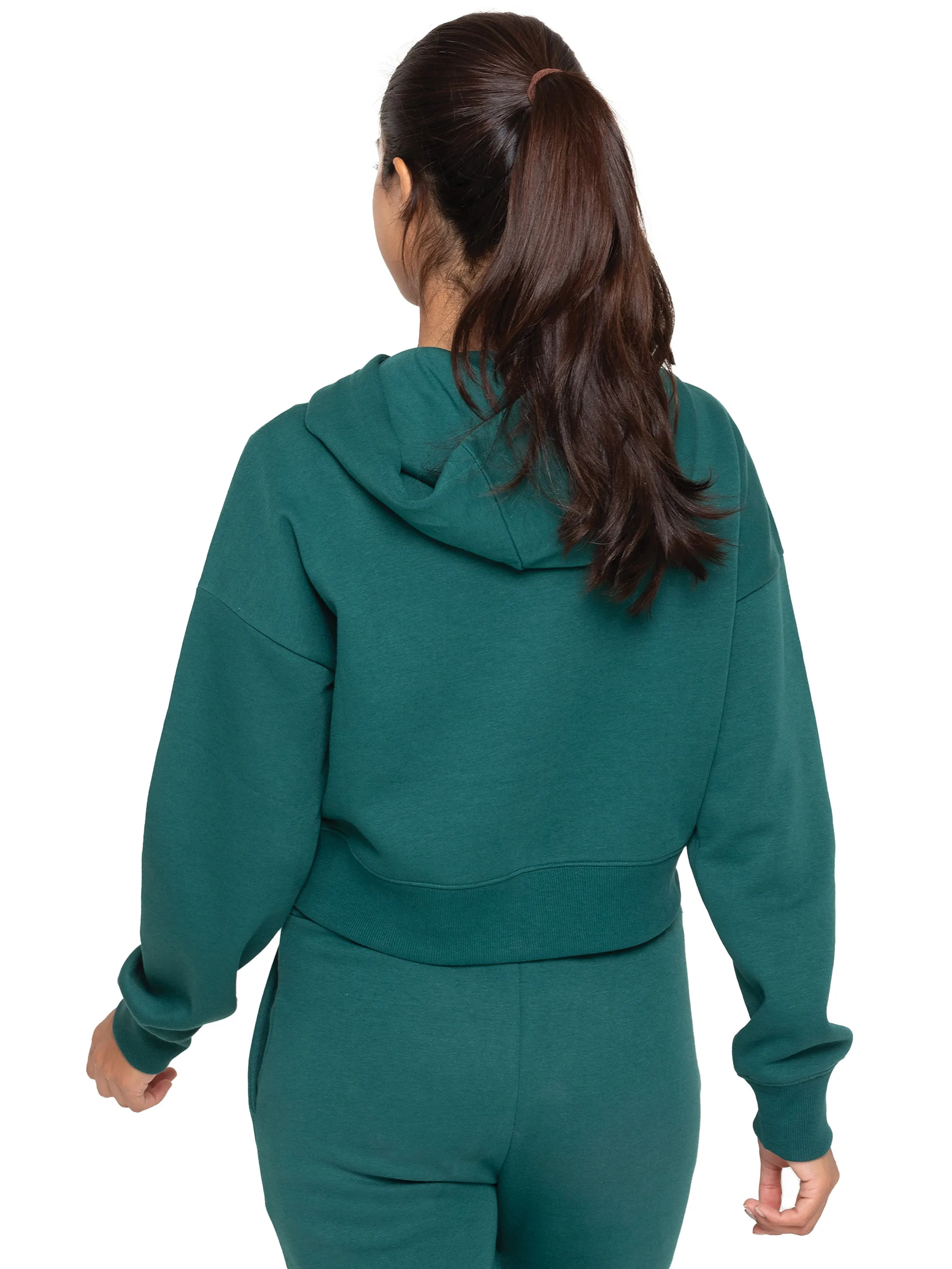 Enzo | Womens Cropped Zipped Hoodie