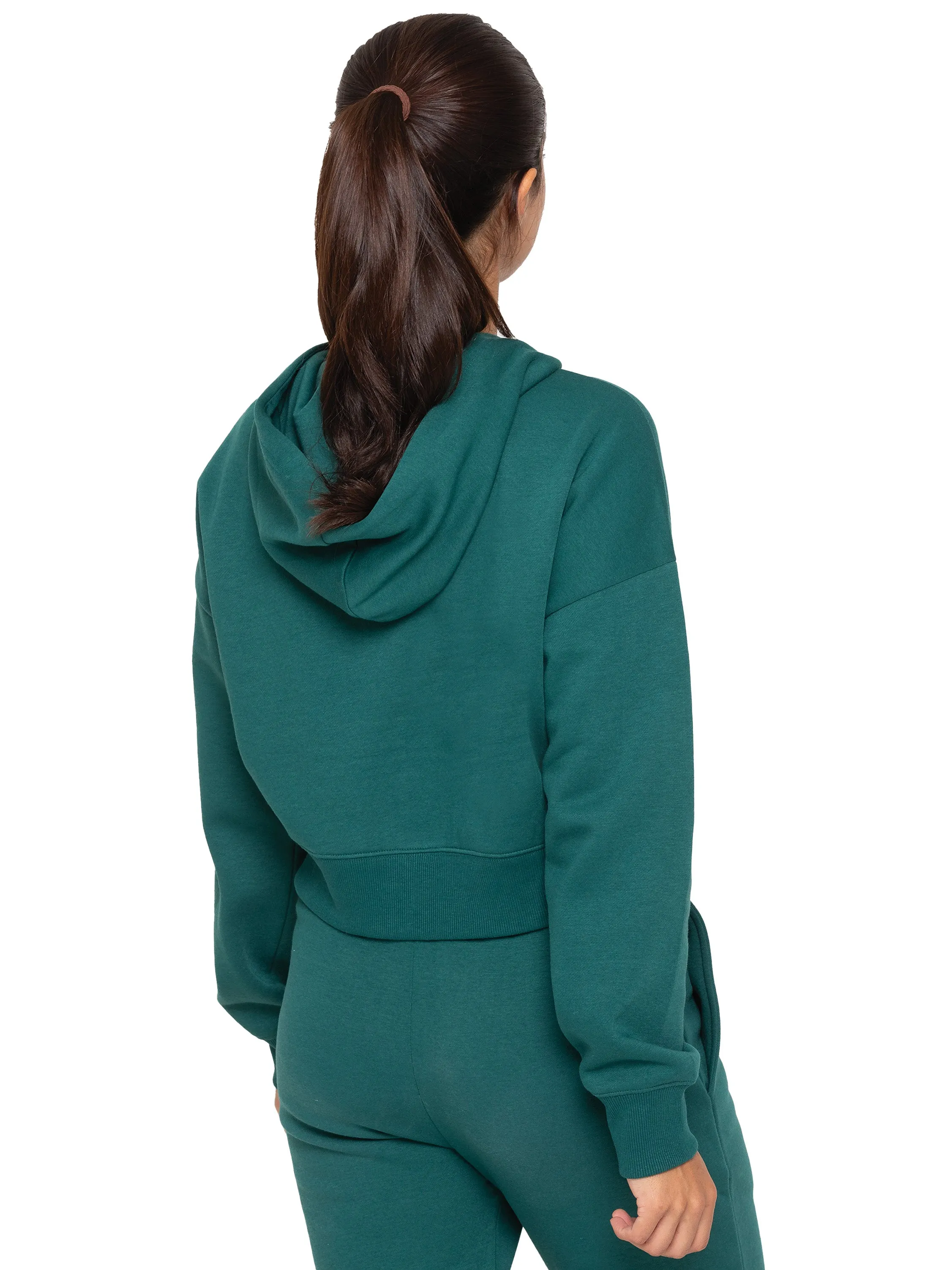 Enzo | Womens Cropped Zipped Hoodie