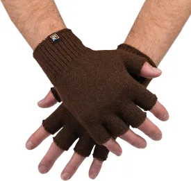 Evolution Knitwear Alpaca Knit Fingerless Gloves - Super Soft Baby Alpaca - Made in the USA - Large