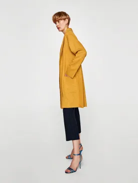 Faux Suede Coat