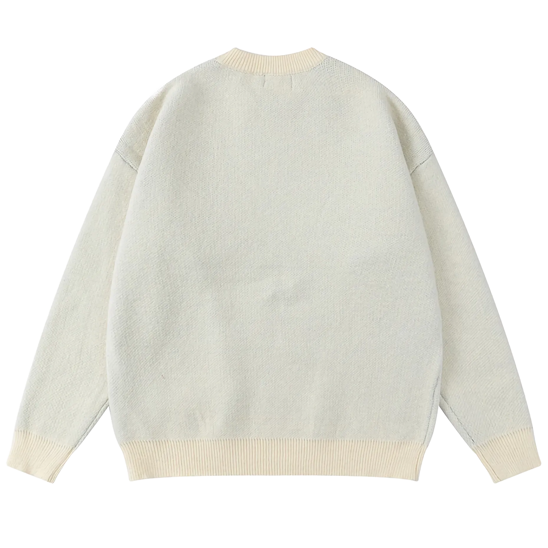 Fringe Accent Varsity Sweater