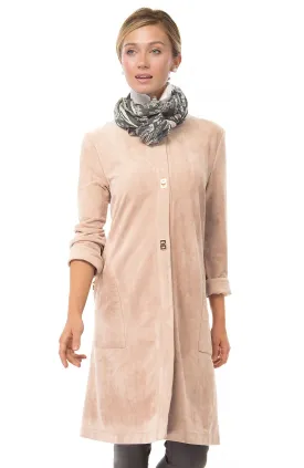 Gretchen Scott Long Suede Bonnie Coat