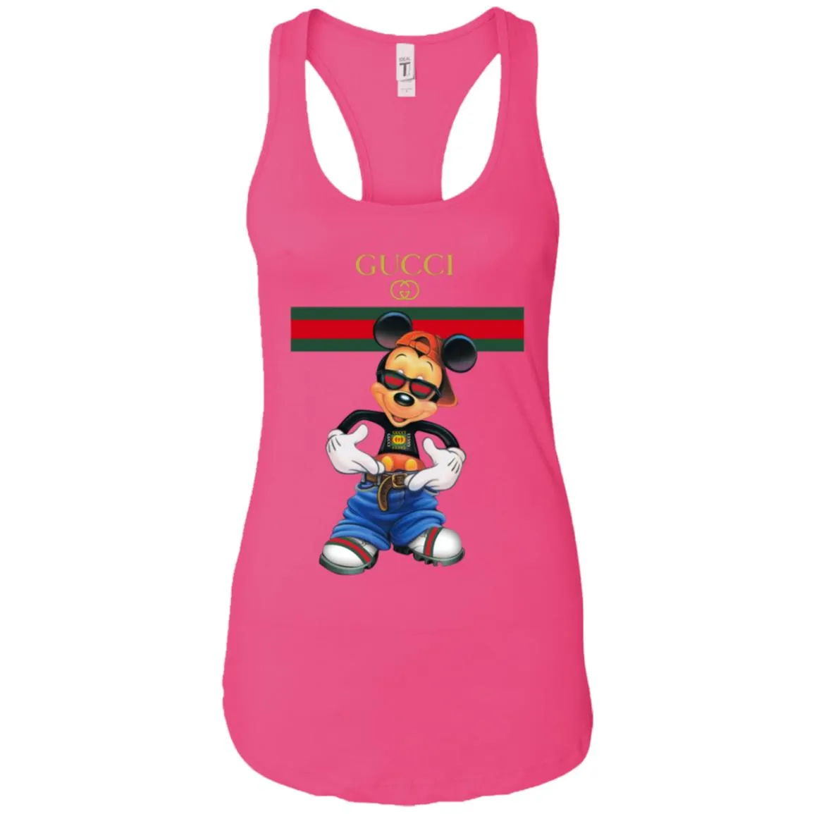 Gucci Logo Mickey Gift Trending T-shirt Women Tank Top