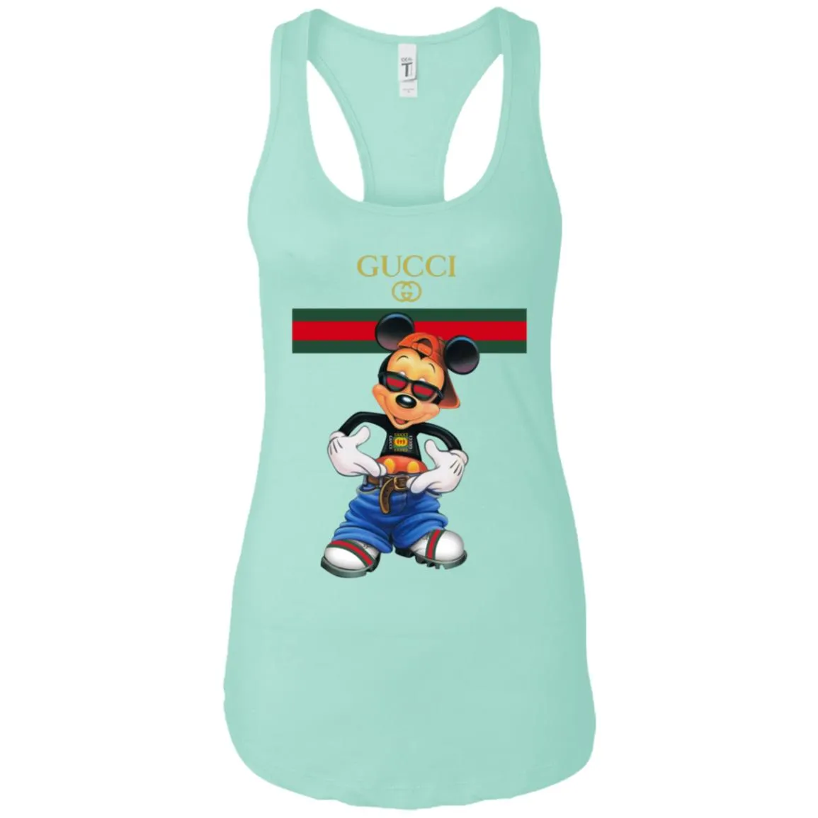Gucci Logo Mickey Gift Trending T-shirt Women Tank Top