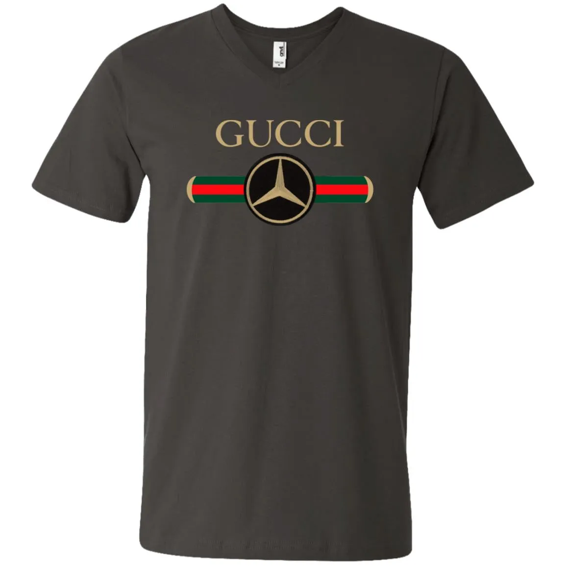 Gucci Mercedes T-shirt Men V-Neck T-Shirt