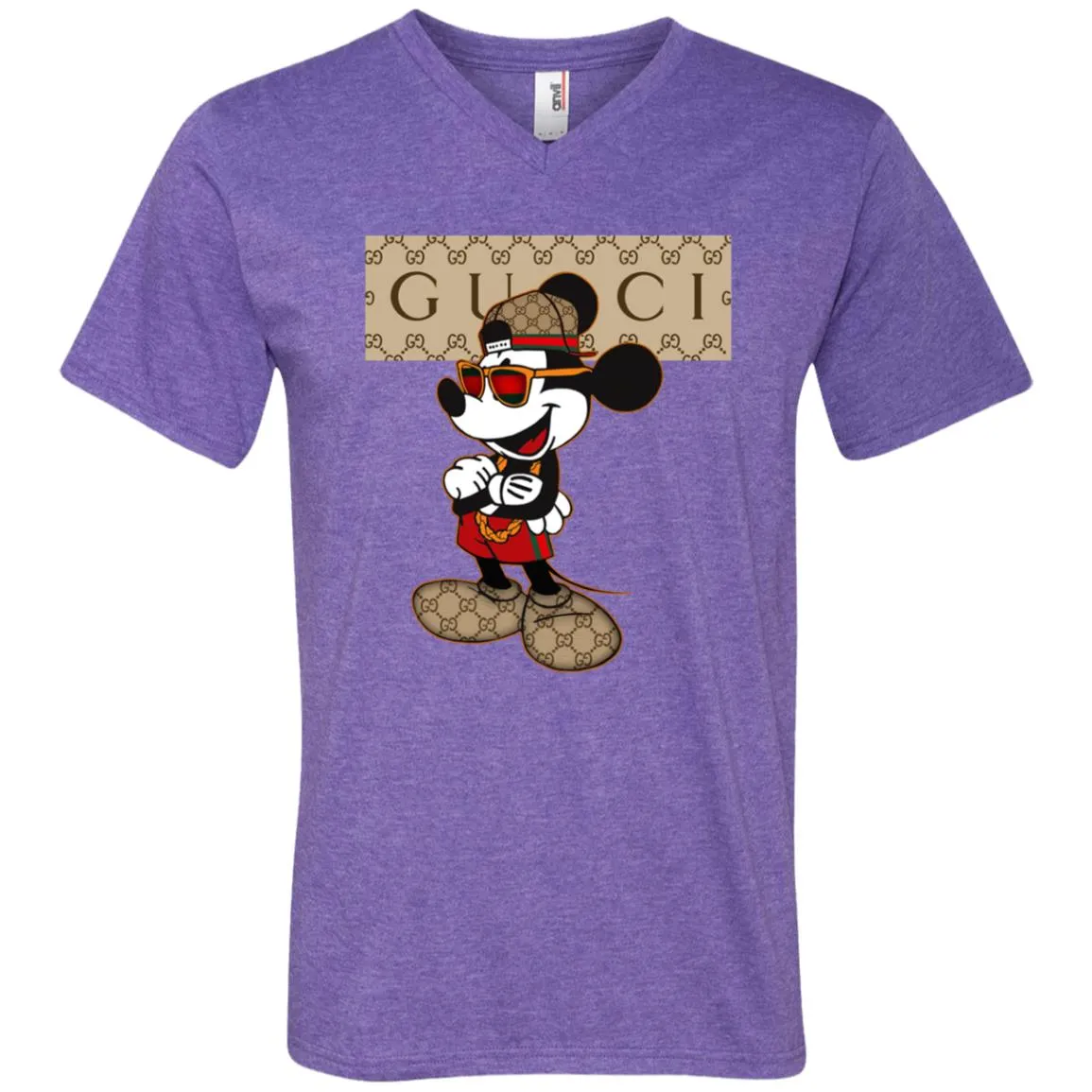 Gucci Mickey T-shirt So Baby Shirt Men V-Neck T-Shirt