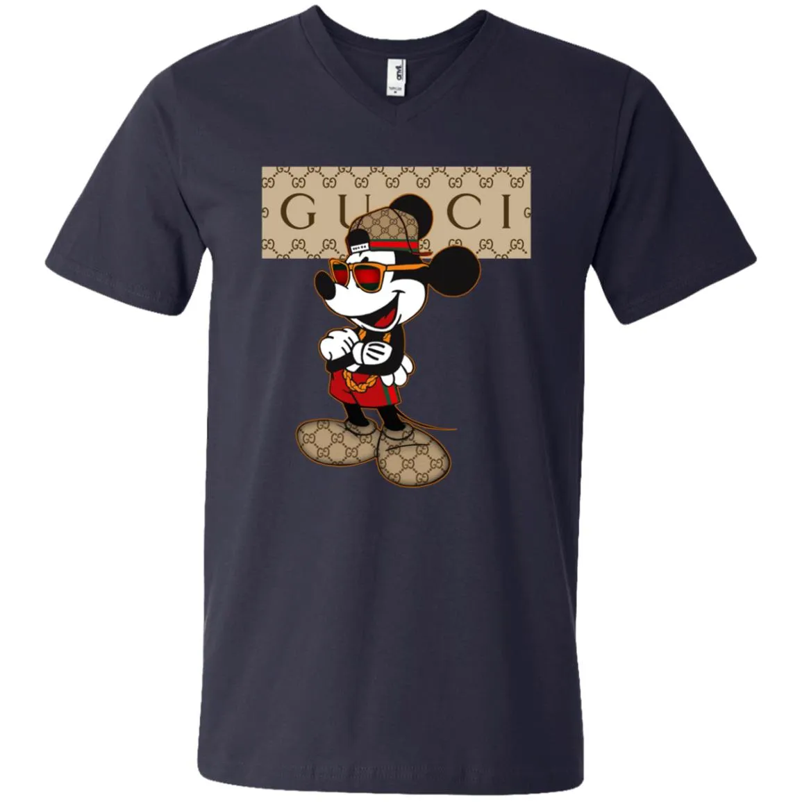 Gucci Mickey T-shirt So Baby Shirt Men V-Neck T-Shirt