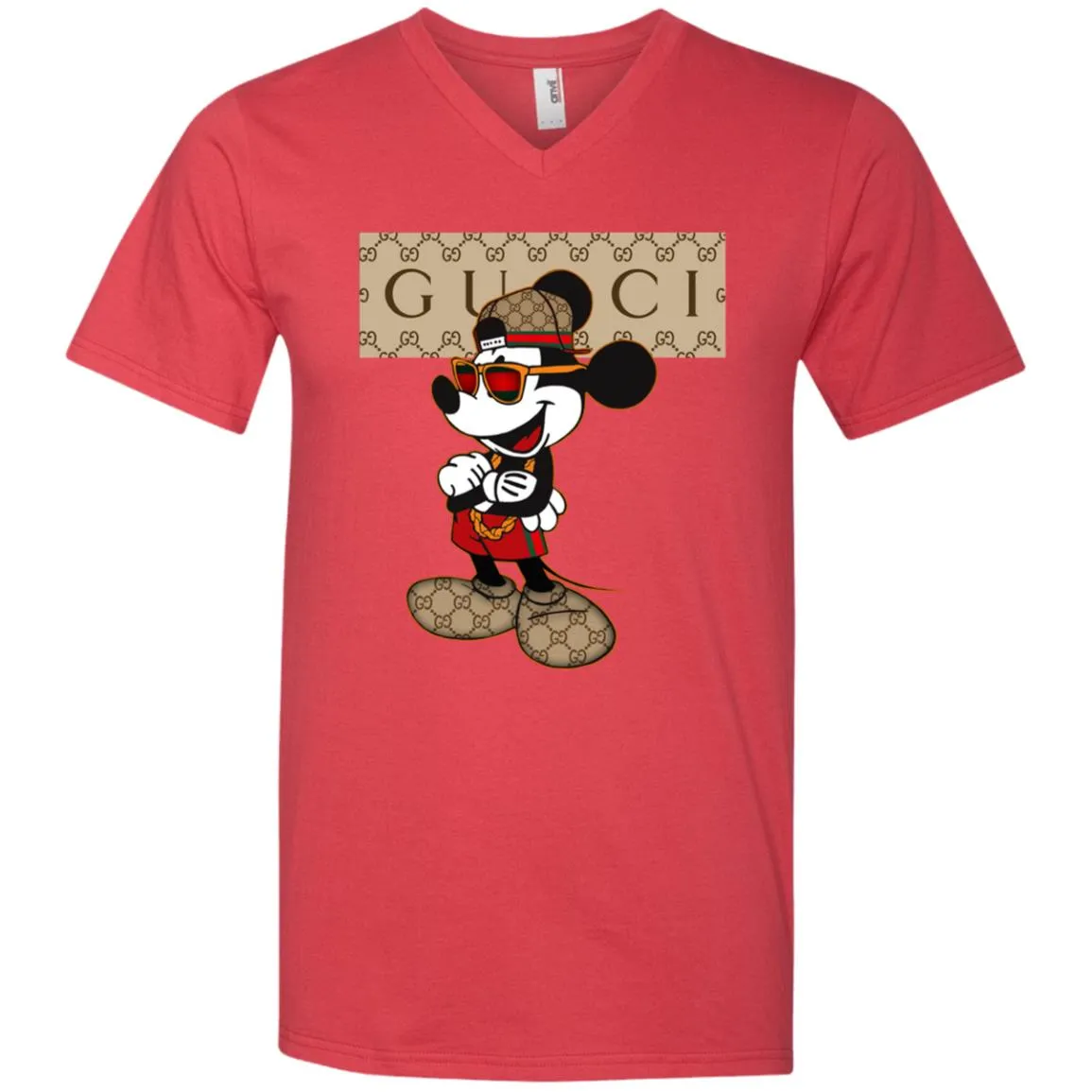 Gucci Mickey T-shirt So Baby Shirt Men V-Neck T-Shirt