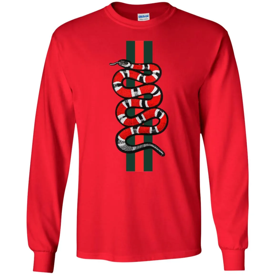 Gucci Snake Hot T-shirt Men Long Sleeve Shirt