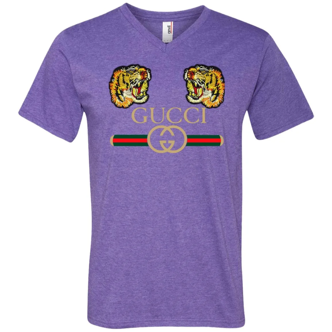 Gucci Tiger Love T-shirt Men V-Neck T-Shirt
