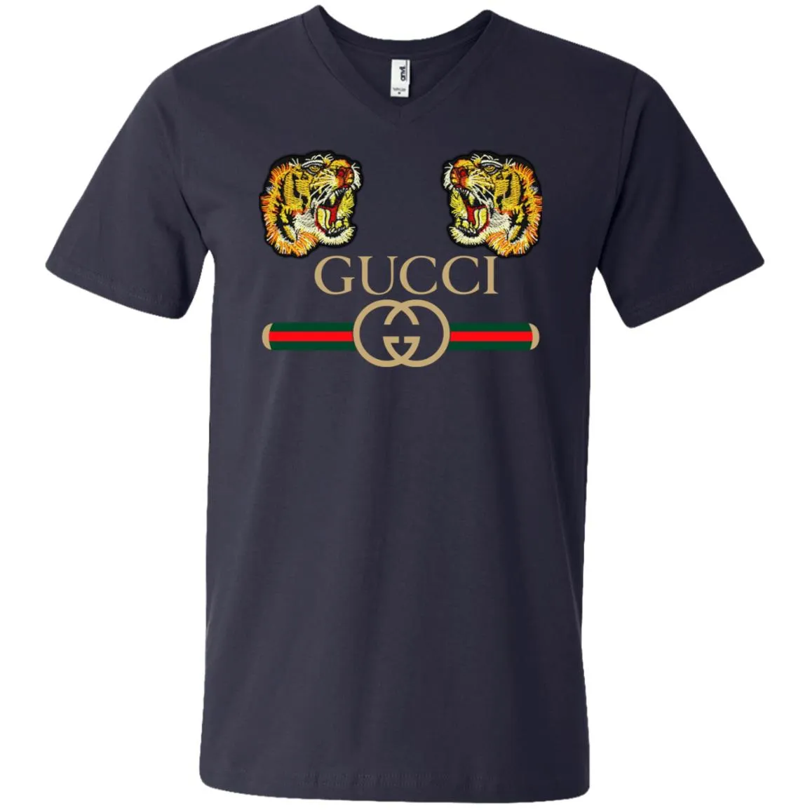 Gucci Tiger Love T-shirt Men V-Neck T-Shirt