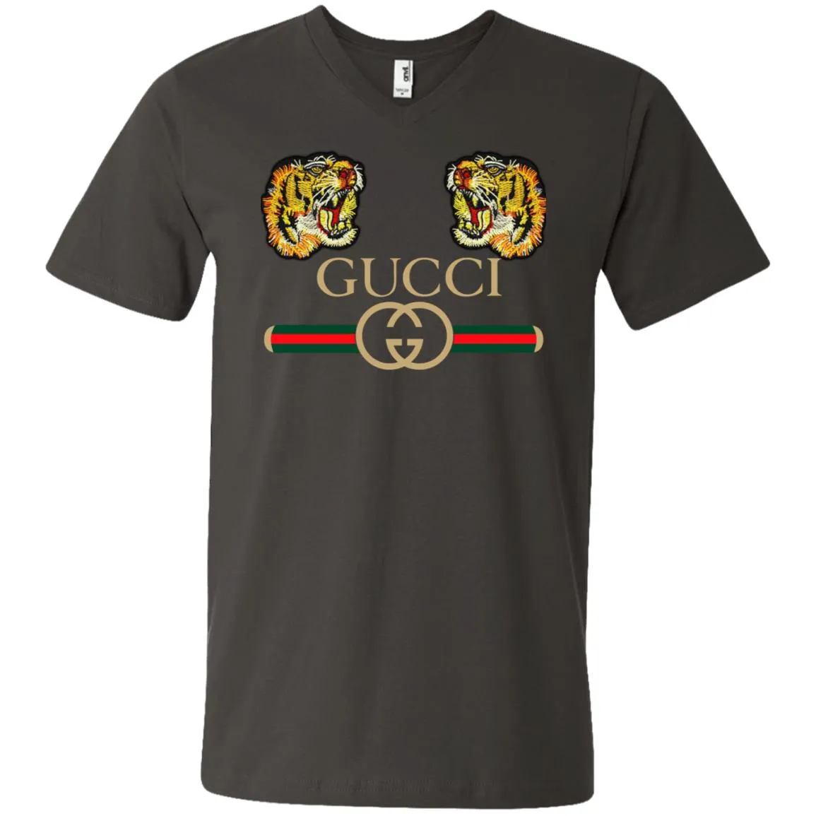 Gucci Tiger Love T-shirt Men V-Neck T-Shirt