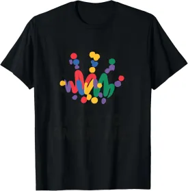 I Love To Finger Paint Handprint Colors T-Shirt