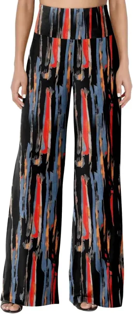 JZC Women's Palazzo Lounge Pants Stretchy Wide Leg Casual Pants Comfy High Waist Flowy Pants S-3XL