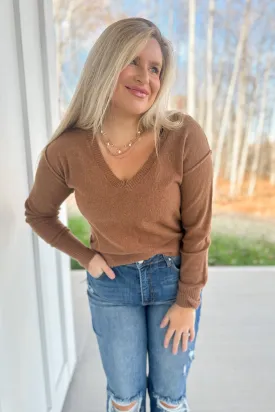 Kingston Long Sleeve V Neck Pullover Sweater [S-3X] *FINAL SALE*