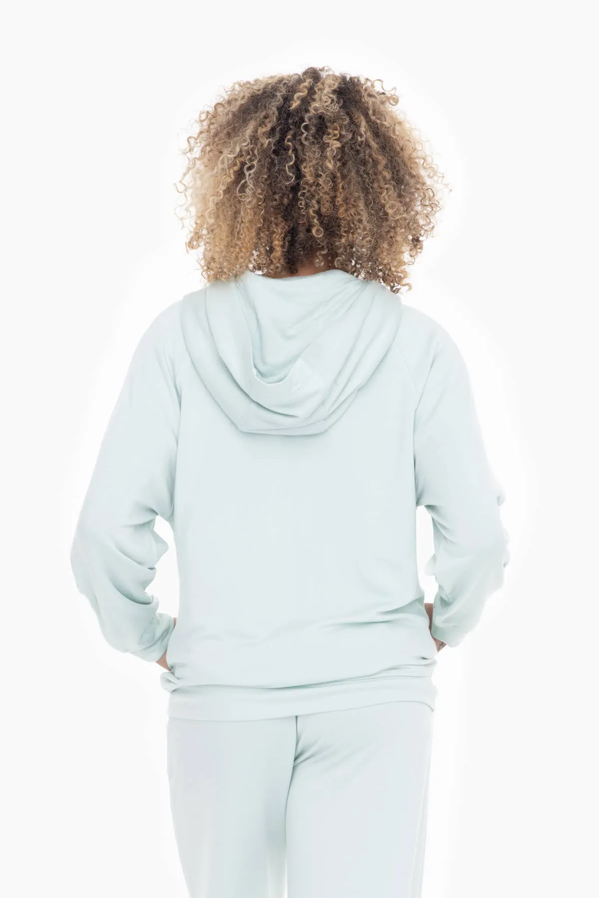 Lilac Dolman Sleeve Fleece Hoodie