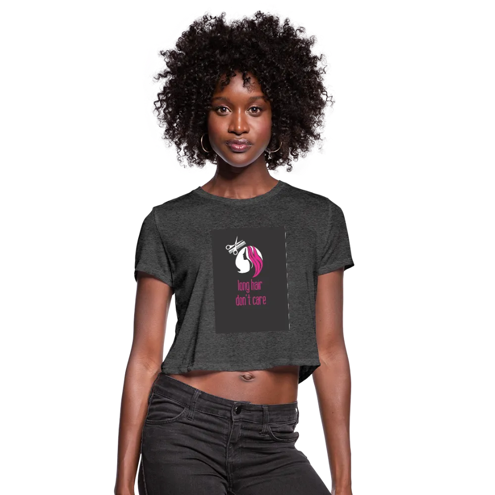 Long Hair Don't Care Women's Cropped T-Shirt