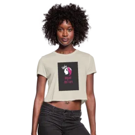 Long Hair Don't Care Women's Cropped T-Shirt