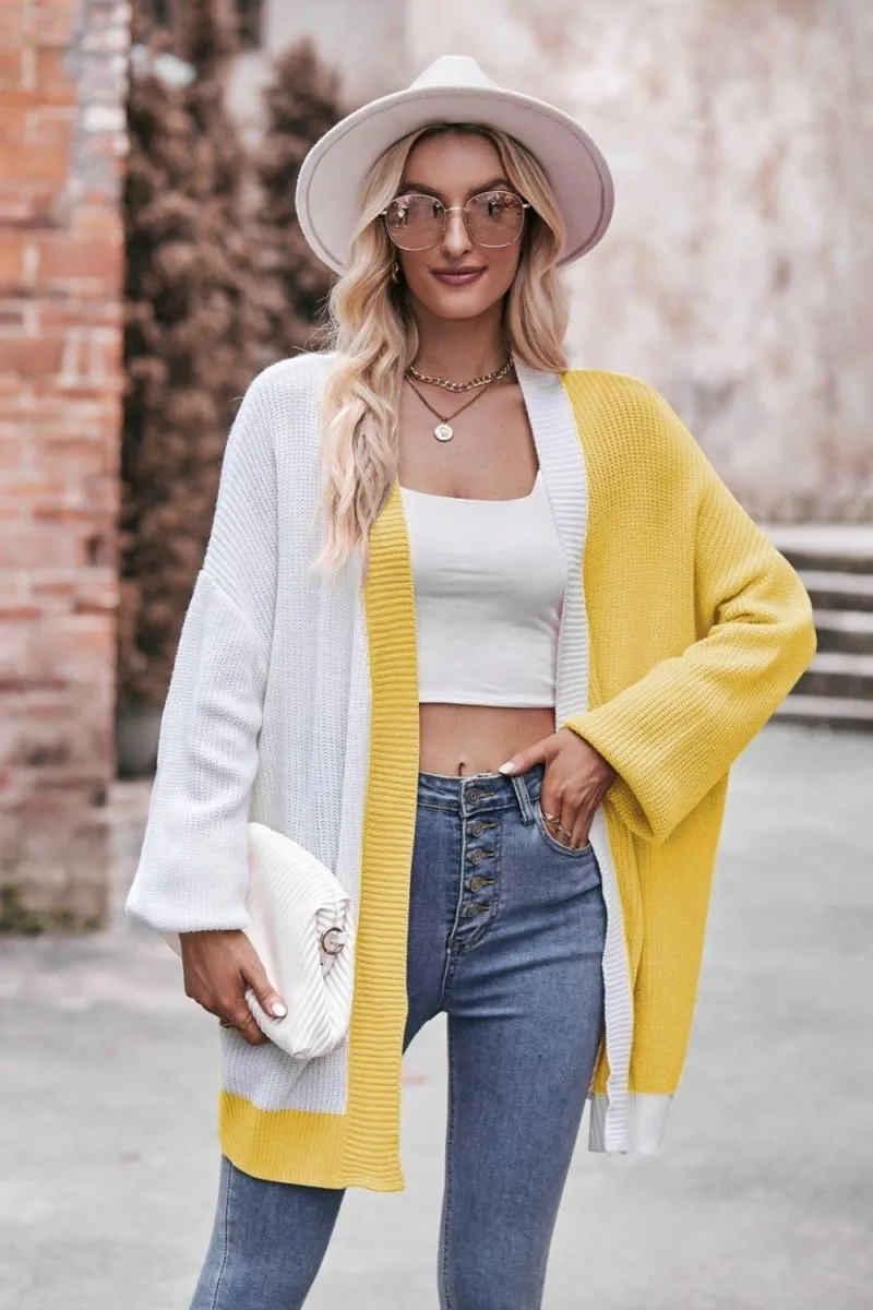 Longline Shoulder Dropped Cardigan