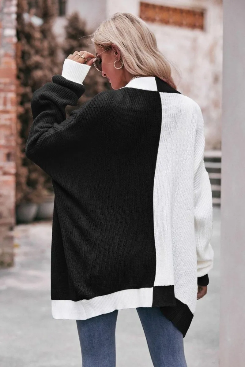 Longline Shoulder Dropped Cardigan