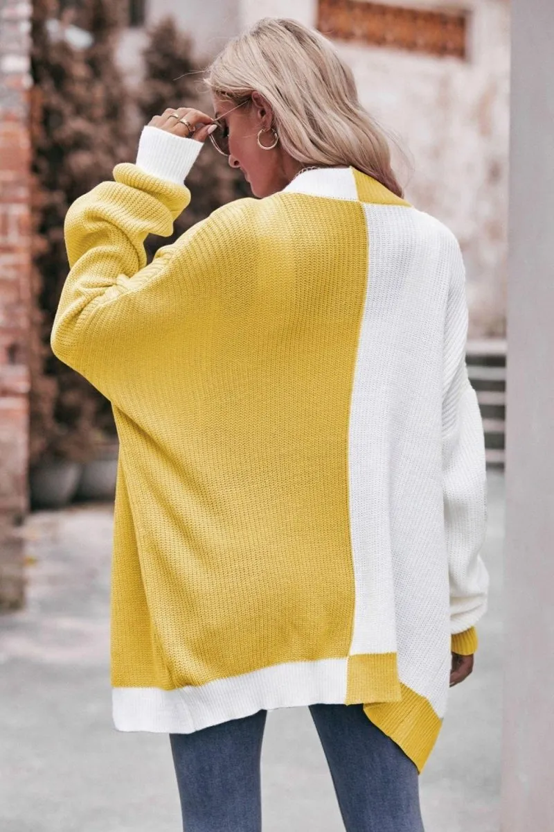 Longline Shoulder Dropped Cardigan