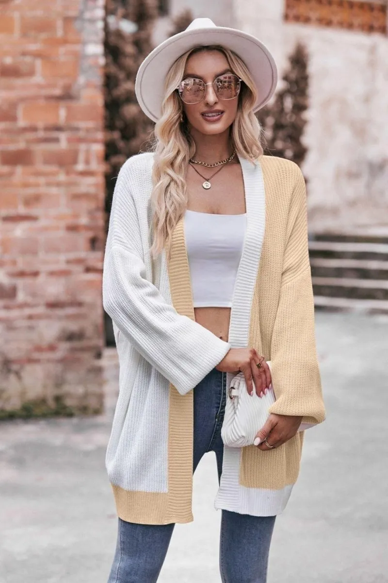 Longline Shoulder Dropped Cardigan