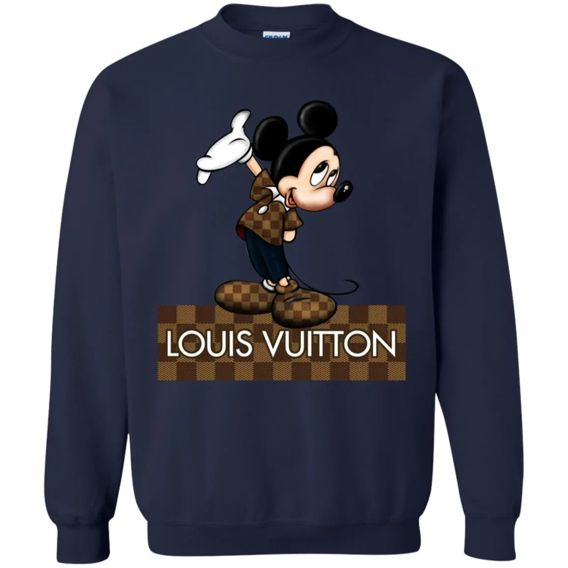 Louis Vuitton Mickey T-shirt Crewneck Pullover Sweatshirt