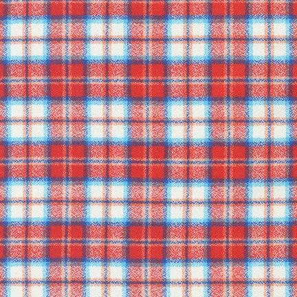 Mammoth Junior Flannel in Red by Robert Kaufman