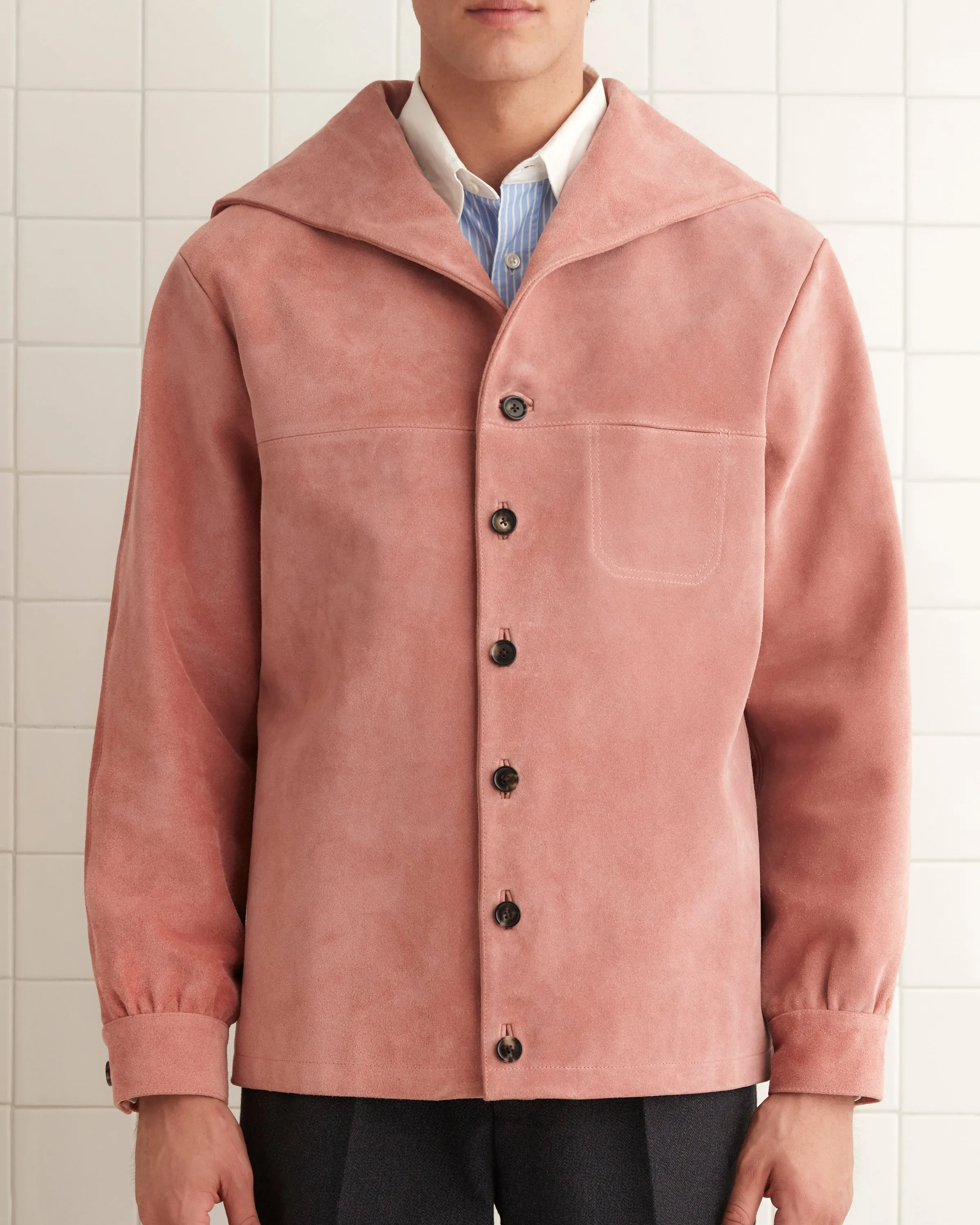 Mariner Suede Jacket - Pink