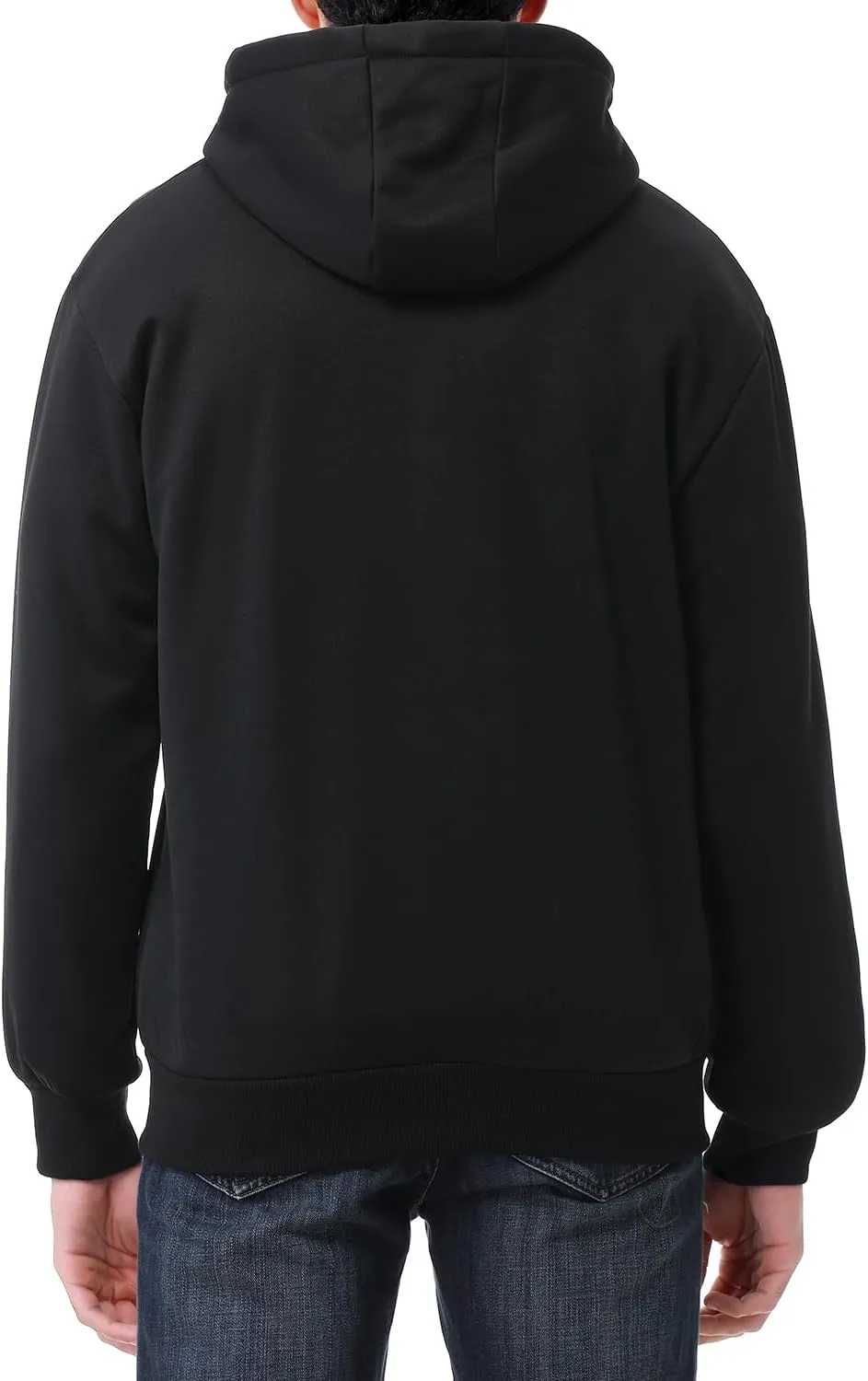 Men's Loose Fit Heavyweight Full Zip Fleece-Lined Hoodie Sweatshir