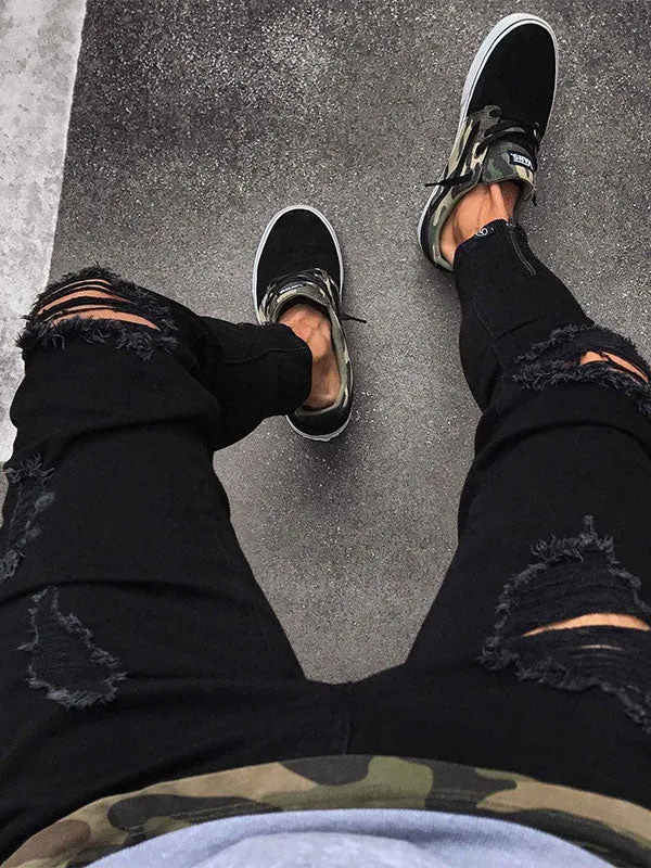 Men's Slim Ripped Jeans