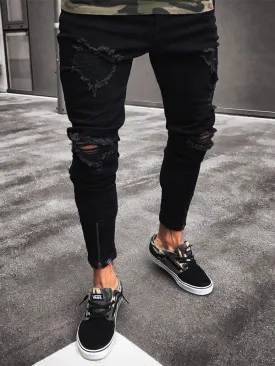 Men's Slim Ripped Jeans
