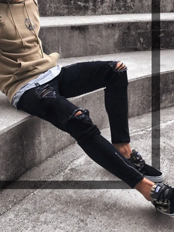 Men's Slim Ripped Jeans