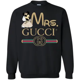 Mrs Minnie Gucci Couple Disney Shirt Valentine's Day T-shirt Crewneck Pullover Sweatshirt