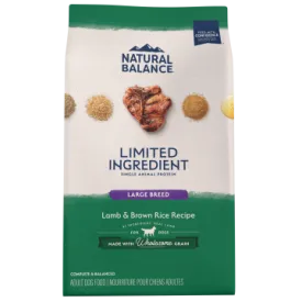 Natural Balance LID Lamb & Brown Rice Large Breed Bites Dry Dog Food